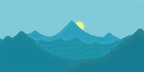 Mountains : r/PixelArt