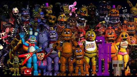 Five Night At Freddy's All Characters by Ultrinik on DeviantArt