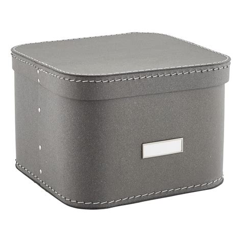 Grey Oskar Storage Box with Lid | Storage boxes with lids, Decorative ...