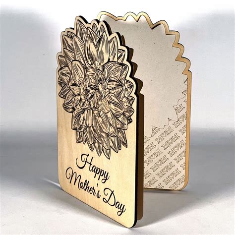 Personalized Mother's Day Greeting Card – Glowforge Shop