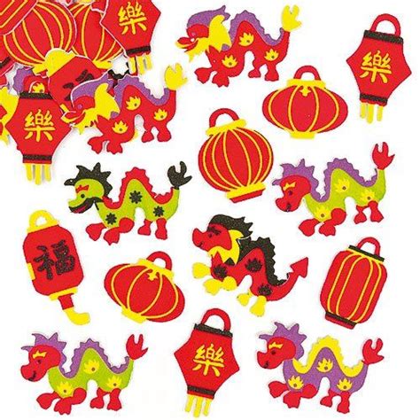 Chinese New Year Stickers for Children to Decorate Cards and Crafts (Pack of 100) Baker Ross on ...