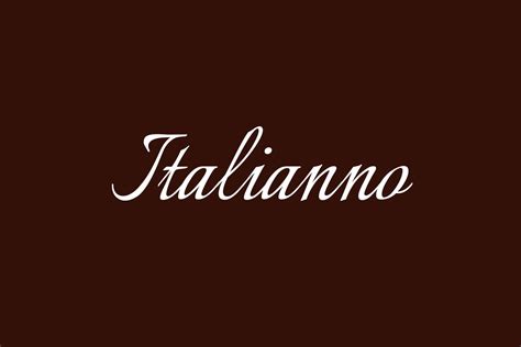 Italianno | Fonts Shmonts