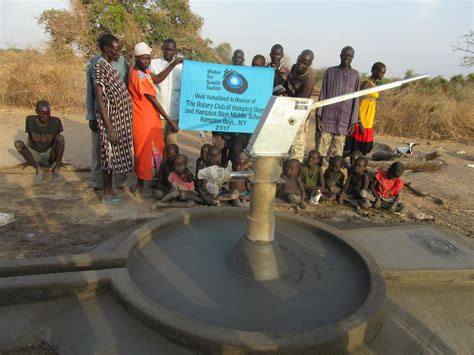 Water for South Sudan Update! | Rotary Club of Hampton Bays