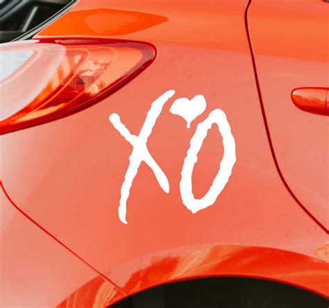 XO Brand Logo Vinyl Sticker - TenStickers