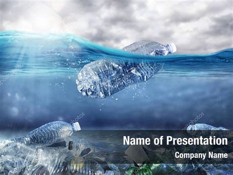 Environmental plastic pollution in ocean PowerPoint Template ...