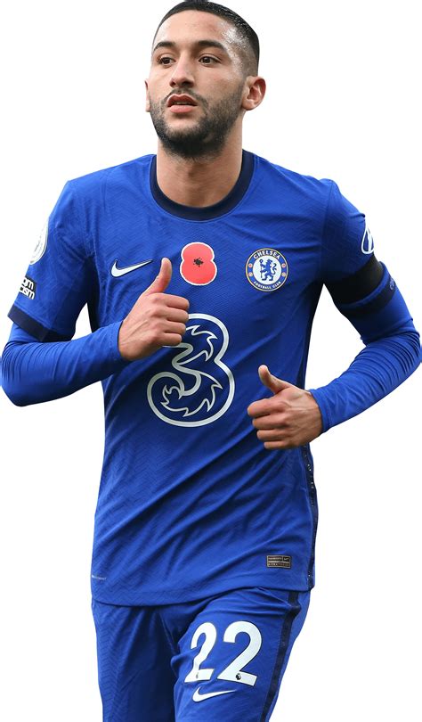 Hakim Ziyech Chelsea football render - FootyRenders