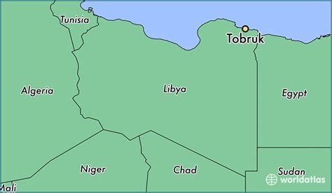 Where is Tobruk, Libya? / Tobruk, Sha`biyat al Butnan Map - WorldAtlas.com