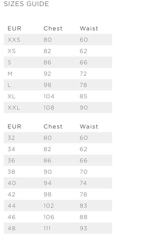 Top 128+ mango trouser size chart latest - camera.edu.vn