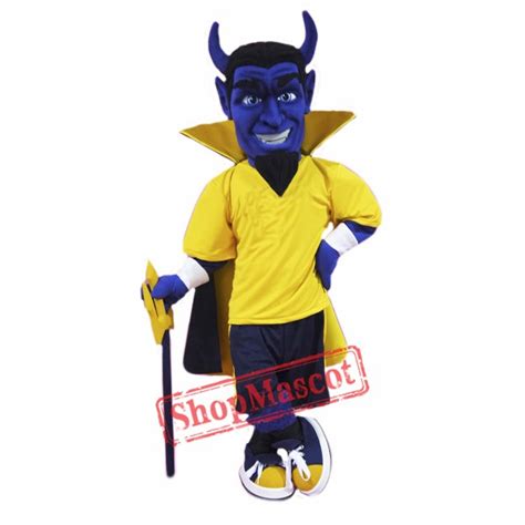 High Quality Blue Devil Mascot Costume