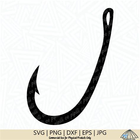 Materials Papercraft Fish Hook Clipart Hook svg jpg png eps svg dxf Fish Hook Svg Fishing svg ...