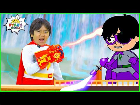 SuperHero Red Titan Ryan vs Dark Titan Road Trip Adventure!! - Videos For Kids