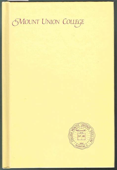 MOUNT UNION COLLEGE Alumni Directory 1982 Alliance, Ohio by MUC Alumni Association: Very Good ...