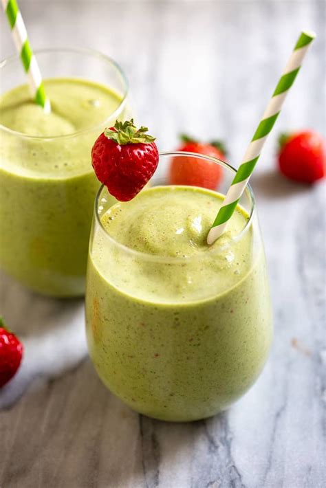 Start your morning right with a healthy green smoothie with bananas ...