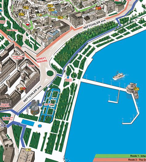 Baku City Map on Behance