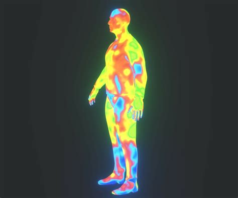 ArtStation - Human Thermal Image Heatmap Male 3D Model | Game Assets