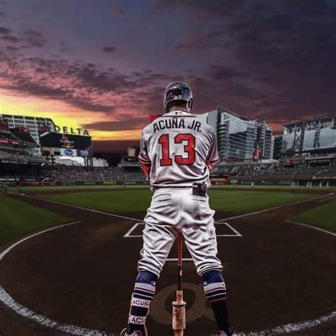 Ronald Acuña Jr | Atlanta braves wallpaper, Atlanta braves baseball, Baseball wallpaper