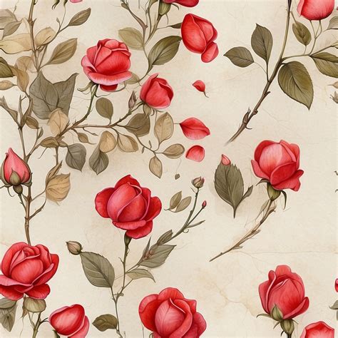Seamless Rose Pattern Art Free Stock Photo - Public Domain Pictures
