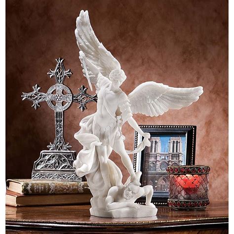 St Michael the Archangel Statue 15" Made of Marble