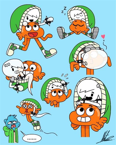 The Amazing World Of Gumball Kiss Anime