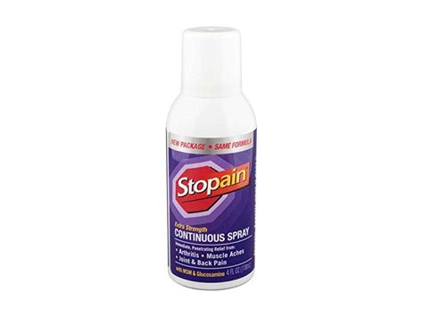 Stopain Spray Extra Strength Continuous Spray, 4 fl oz Ingredients and ...