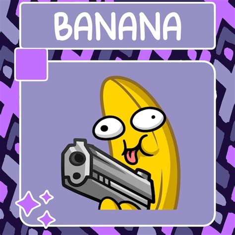 Banana Gun Emote Twitch Emote Youtube Emote Discord - Etsy India