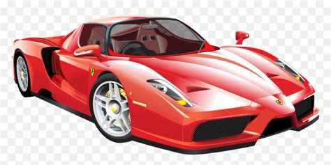 Red Ferrari Car Png Clip Art - Sports Car Clipart Png, Transparent Png - vhv