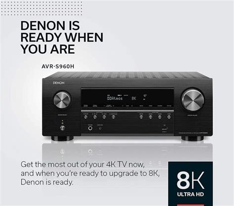 Denon AVR-S960H Review (7.2 CH 8K AV Receiver)