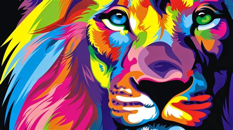 Color Lion Wallpapers - Top Free Color Lion Backgrounds - WallpaperAccess