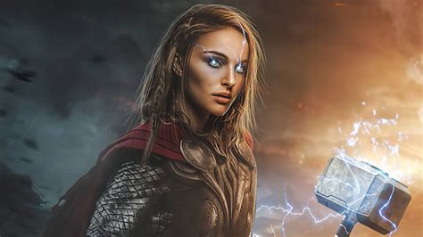 Download Lady Thor Mjölnir Jane Foster Natalie Portman Movie Thor: Love ...