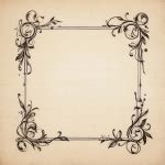 Vintage Floral Frame Template Free Stock Photo - Public Domain Pictures