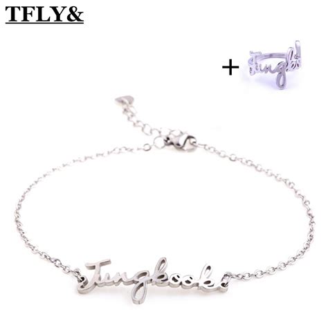 Buy BTS Signature Titanium Steel Bracelet/Anklet Bts Rap Monster Bts Jimin Bts Jin Bts Suga Bts ...