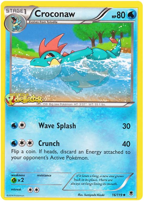 Croconaw - Phantom Forces #16 Pokemon Card