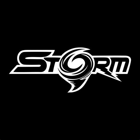 storm logo vector simple, clean, modern, premium. 28198604 Vector Art ...