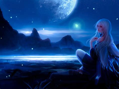 1600x1200 Inside Moonlight Anime Girl 4k 1600x1200 Resolution HD 4k ...