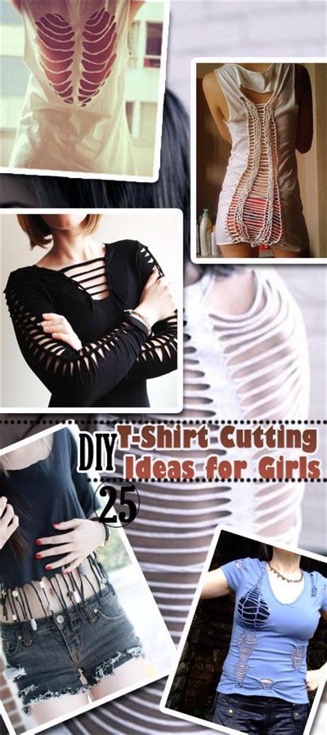 25 DIY T-Shirt Cutting Ideas for Girls - Hative