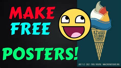 HOW TO MAKE YOUR VERY OWN POSTER FOR FREE!! - YouTube