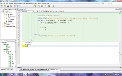 Bilangan Prima dan Fibonacci menggunakan JSP Netbeans ~ Semut Hitam