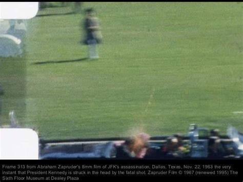 Frame 347 from Abraham Zapruder's