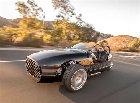 the vanderhall venice three-wheeler roadster