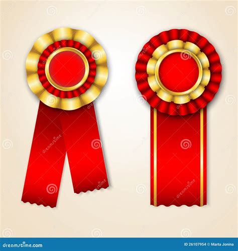 Set Of Prize Ribbons Stock Images - Image: 26107954