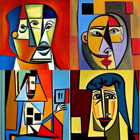 Picasso Self Portrait Cubism