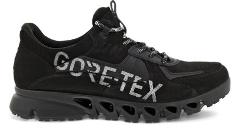 Ecco Leather Multi-vent Gore-tex Sneaker in Black | Lyst