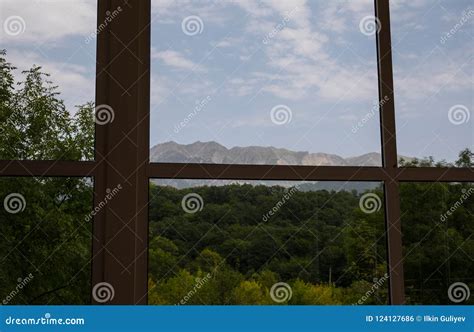 Landscape Nature View Background. View from Window at a Wonderful ...