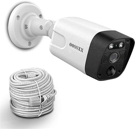 OOSSXX 4K PIR POE Extend Camera Outdoor Indoor Video Surveillance Security Waterproof Wired POE ...