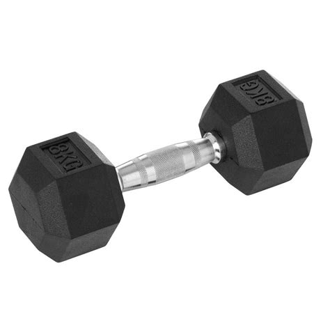 Hex Rubber Dumbbell 8 KG | Dubai