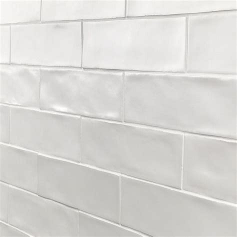 Strait 3" x 12" Ceramic Subway Tile | Ceramic subway tile, Subway tile backsplash kitchen, White ...