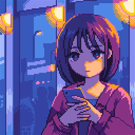 Simple Anime Pixel Art Grid Best Wallpaper Best Wallpaper Hd | My XXX Hot Girl