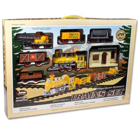 Buy HOT DEAL: 26-Piece Battery Powered Large Train Set With Authentic ...