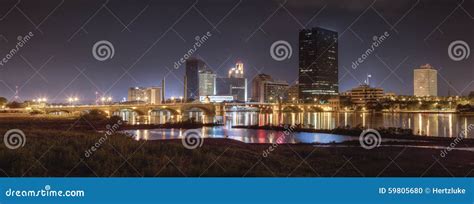 Toledo Skyline at Night stock photo. Image of panoramic - 59805680