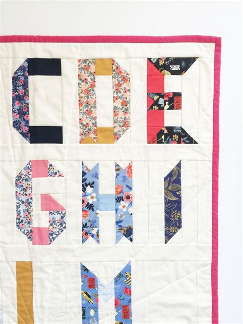 Alphabet quilt blocks ... ribbon letter edition ⋆ Patch + Dot